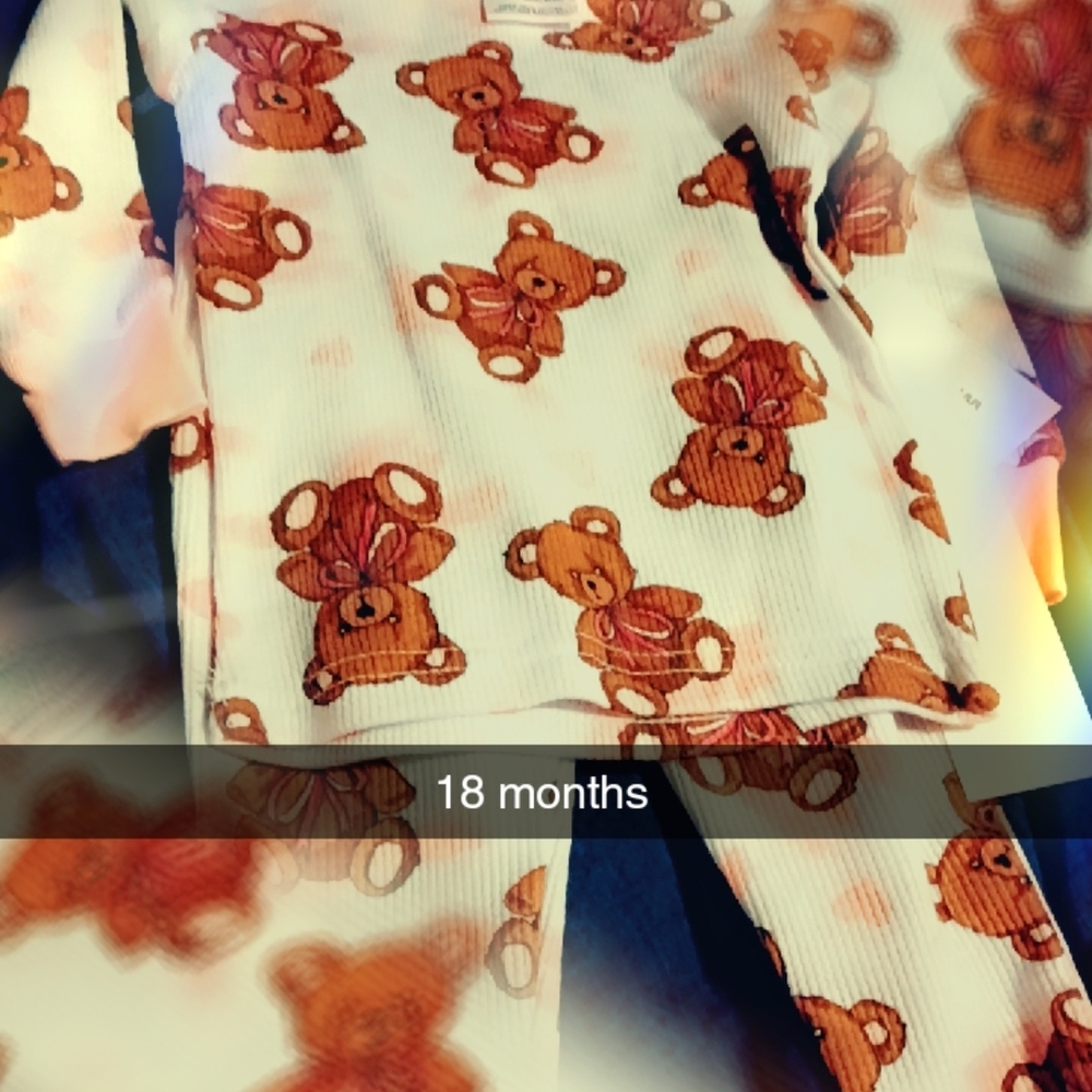 Adorable Teddy Bear Pajama Set